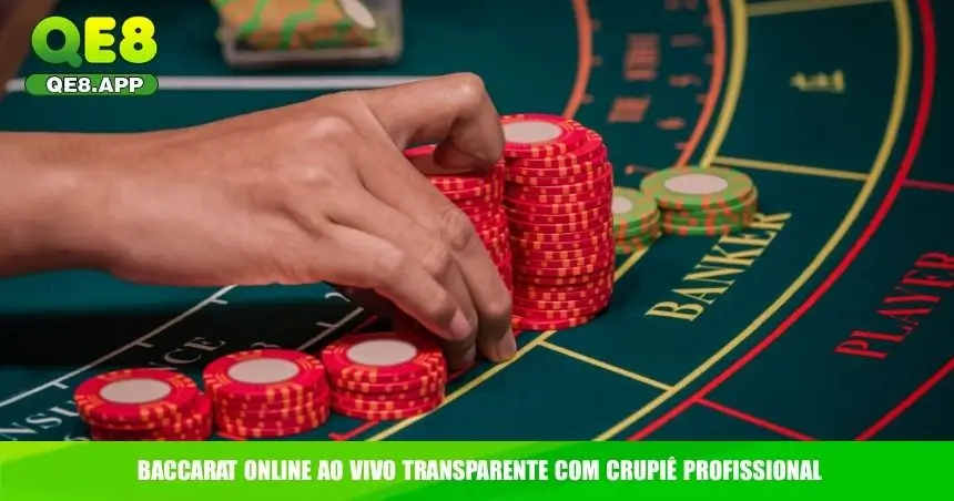Baccarat online ao vivo transparente com crupiê profissional