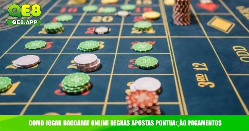 Como jogar Baccarat online regras apostas pontuação pagamentos